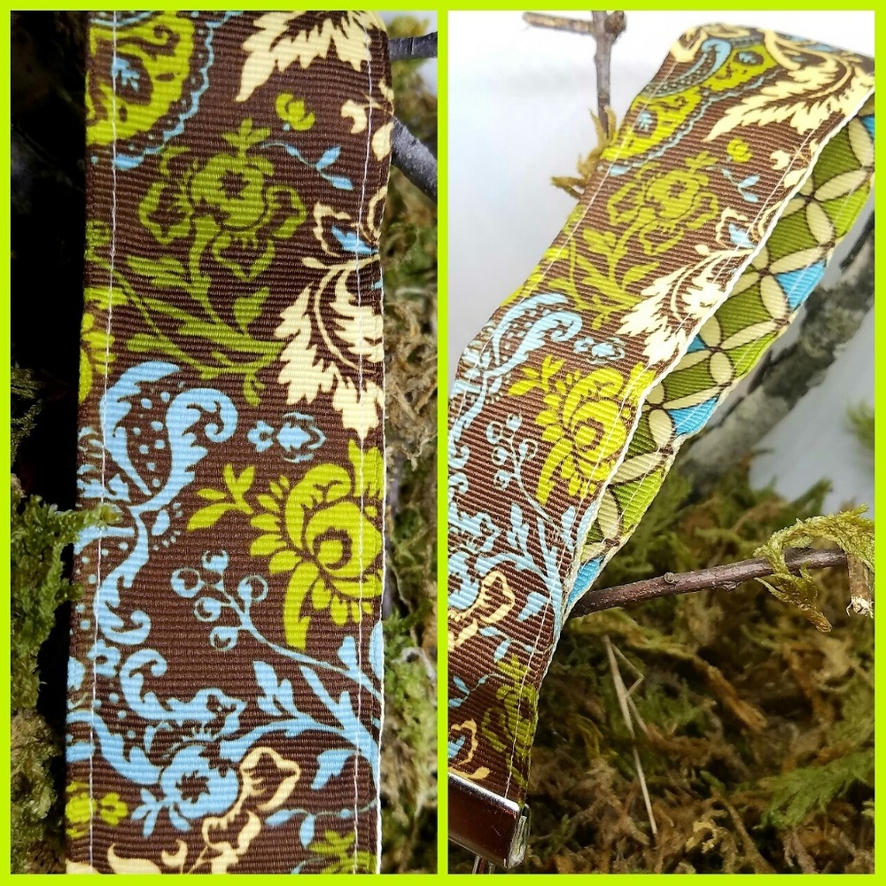 BUNDLE TO SAVE!  Natural Floral Ribbon Keychain